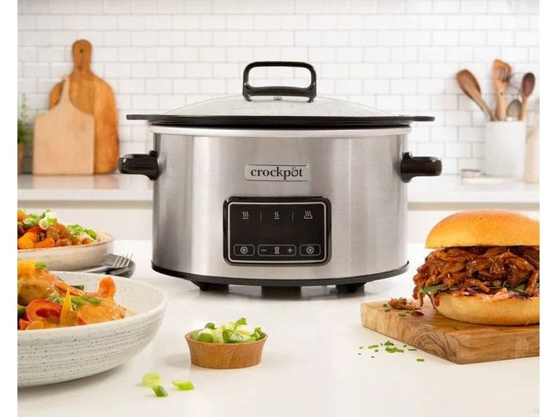 Crock-Pot Schongarer Sizzle & Stew 3.5 l Slow Cooker für langsames Garen und volle Aromaentfaltung