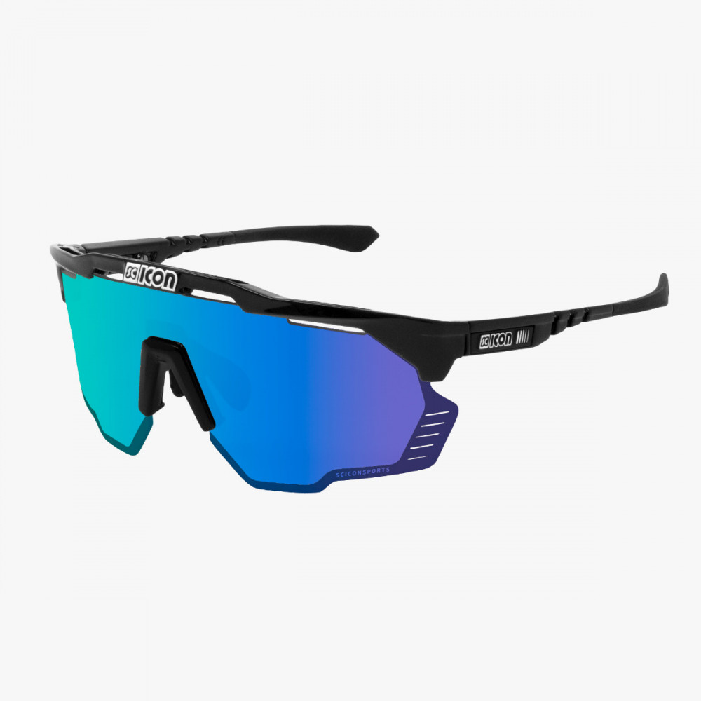 Scicon Aeroshade Kunken solbriller sort/ multimirror blå