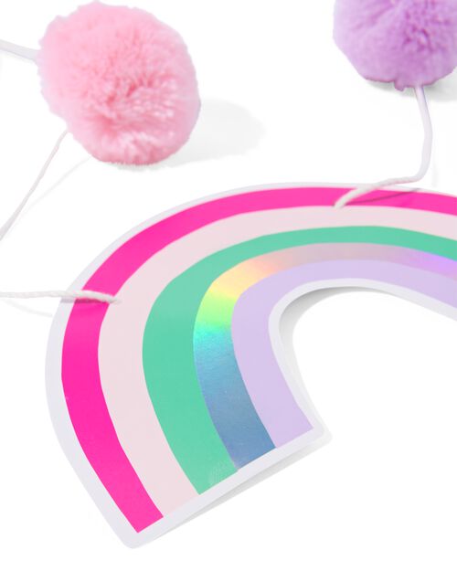 guirlande papier arc-en-ciel 2,5 mètres