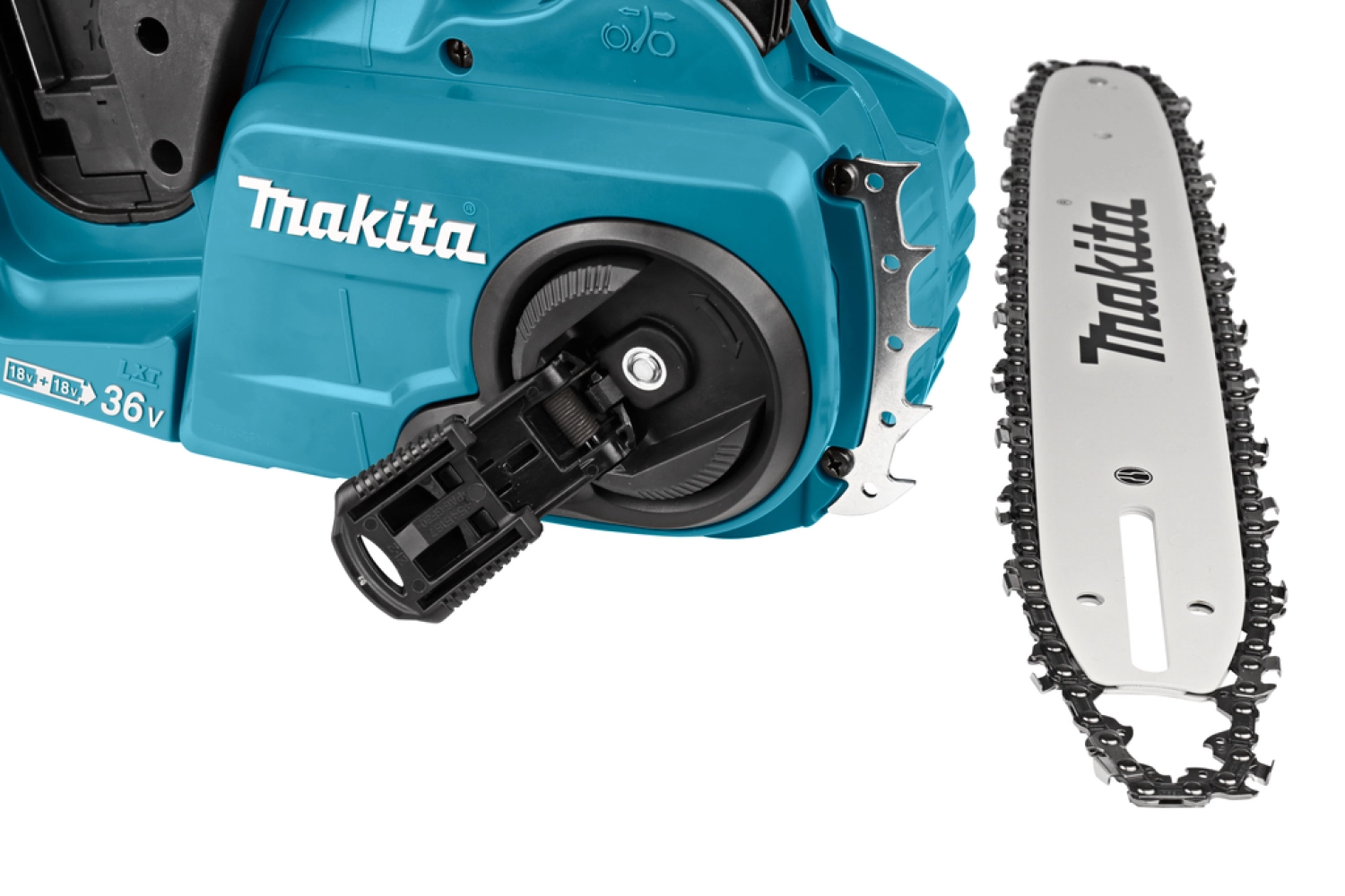 Makita DUC353PG2J 2x18V Li-Ion accu kettingzaag set (2x 6,0Ah) - 350mm