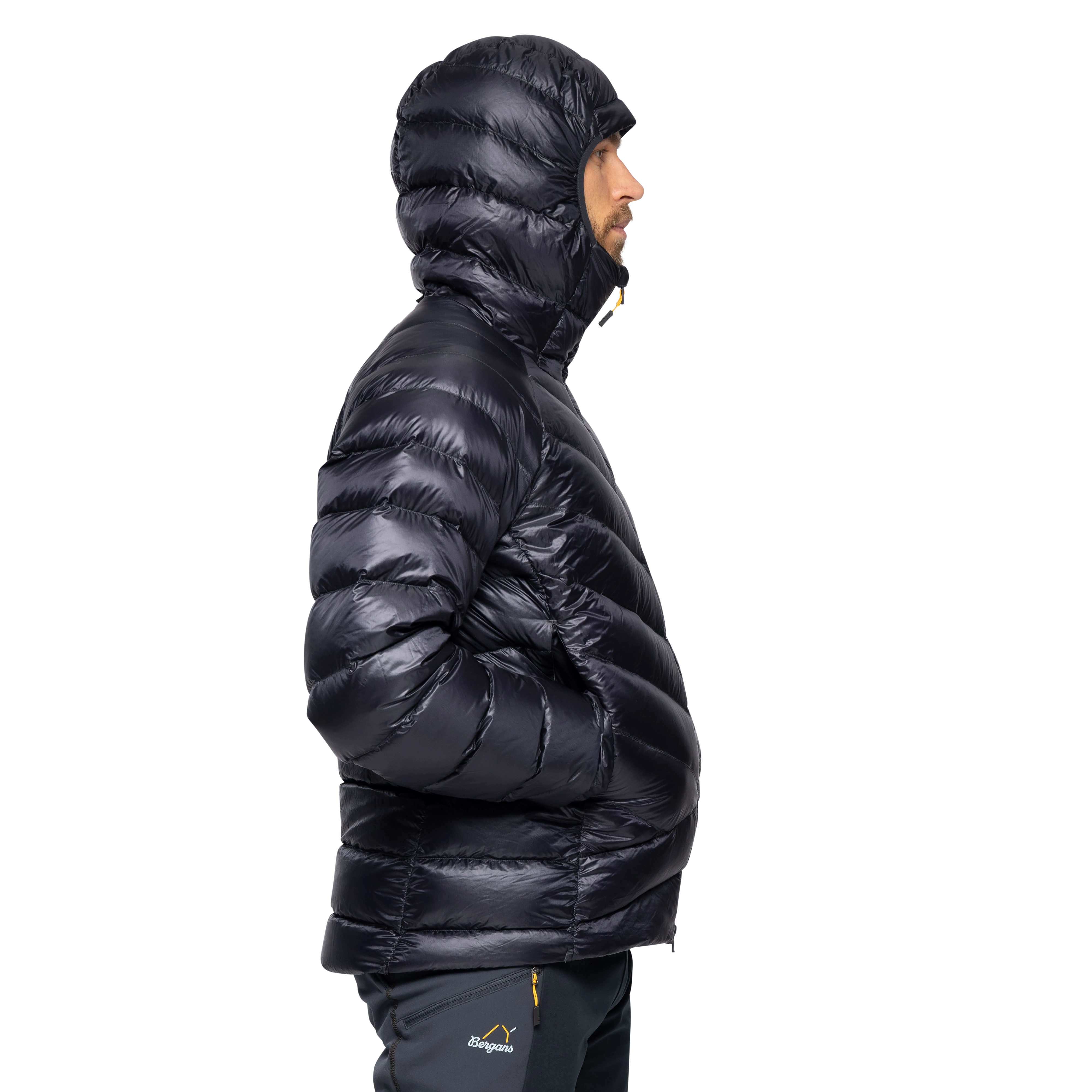 Y LightLine Weightless Down Jacket Hood Men Dark Shadow Grey
