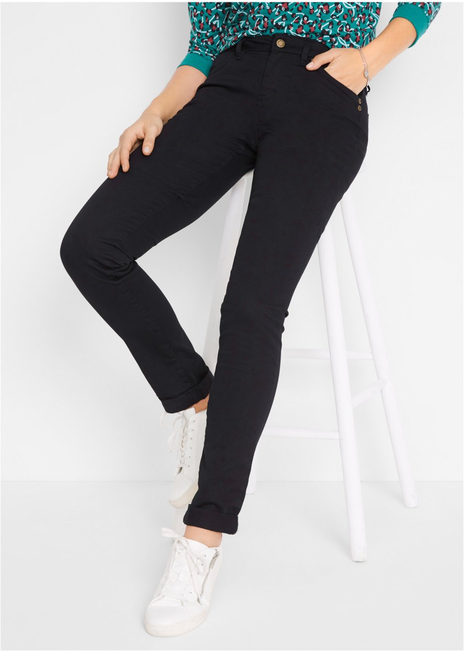 Jean Straight taille moyenne, extensible