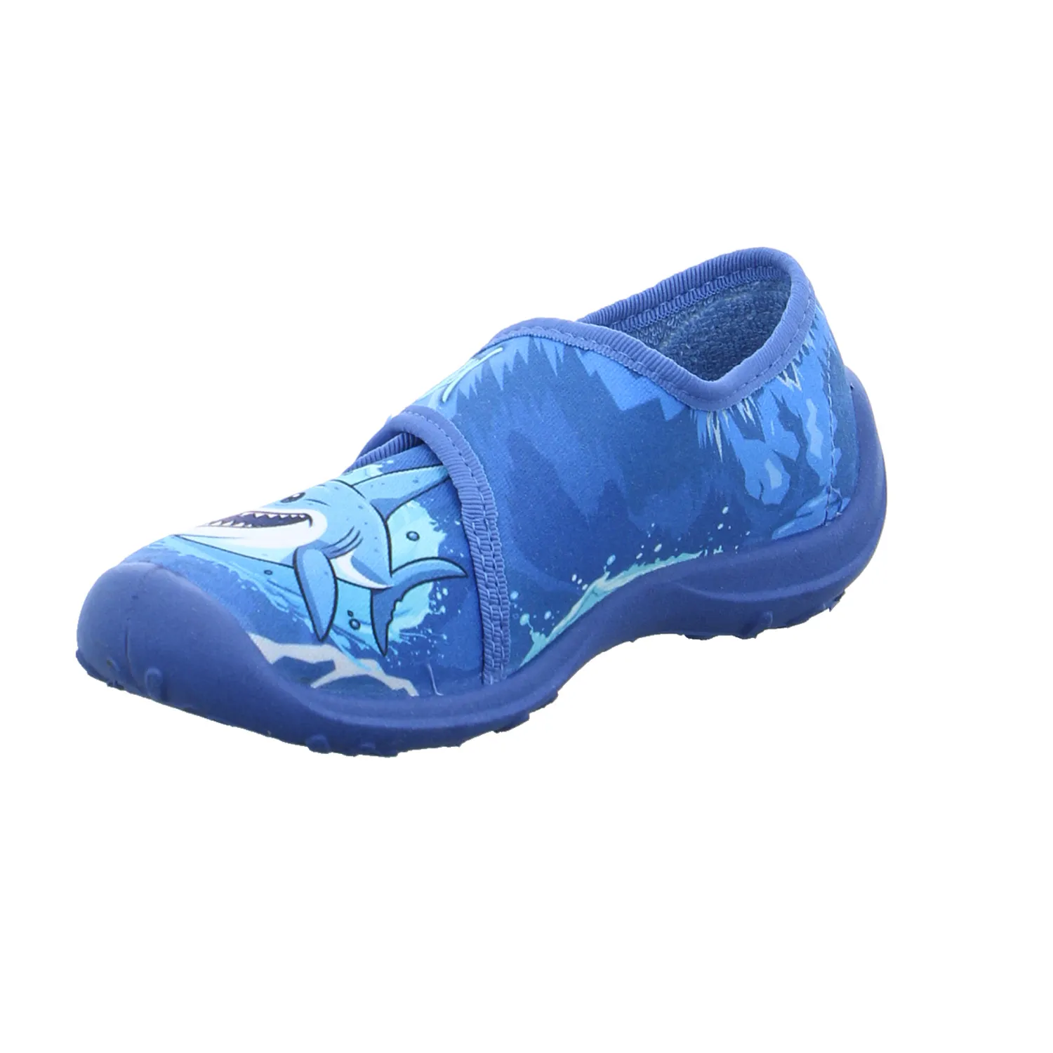 FISCHER Kinder-Hausschuh Blau Textil  Jungen