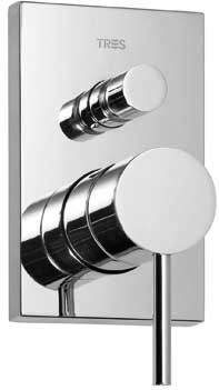 Tres Max inbouw douchemengkraan met omsteller chroom 06218002