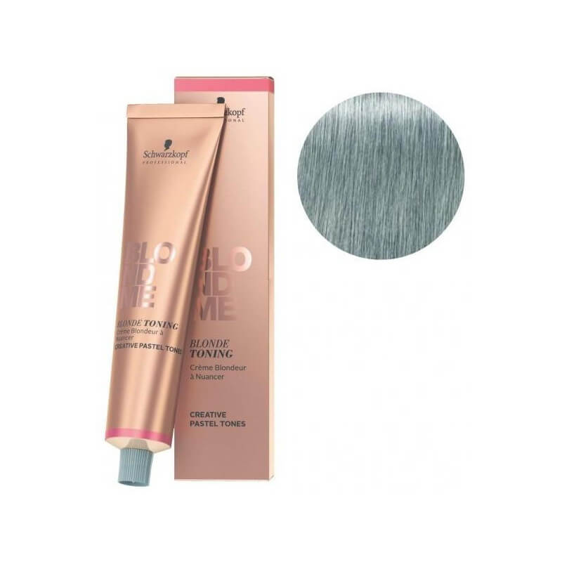 Crème blondeur à nuancer bleu fumé métallique BlondMe Schwarzkopf 60ml