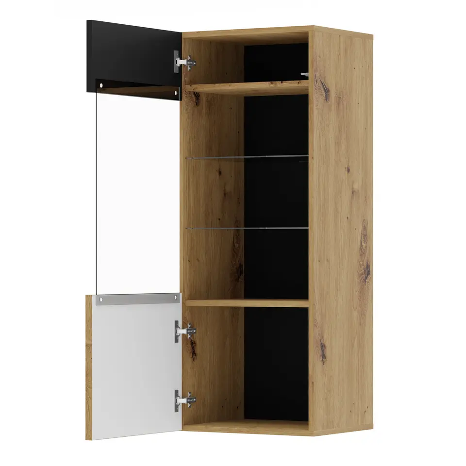 AURIS hangkast 1D artisan eiken / zwart mat