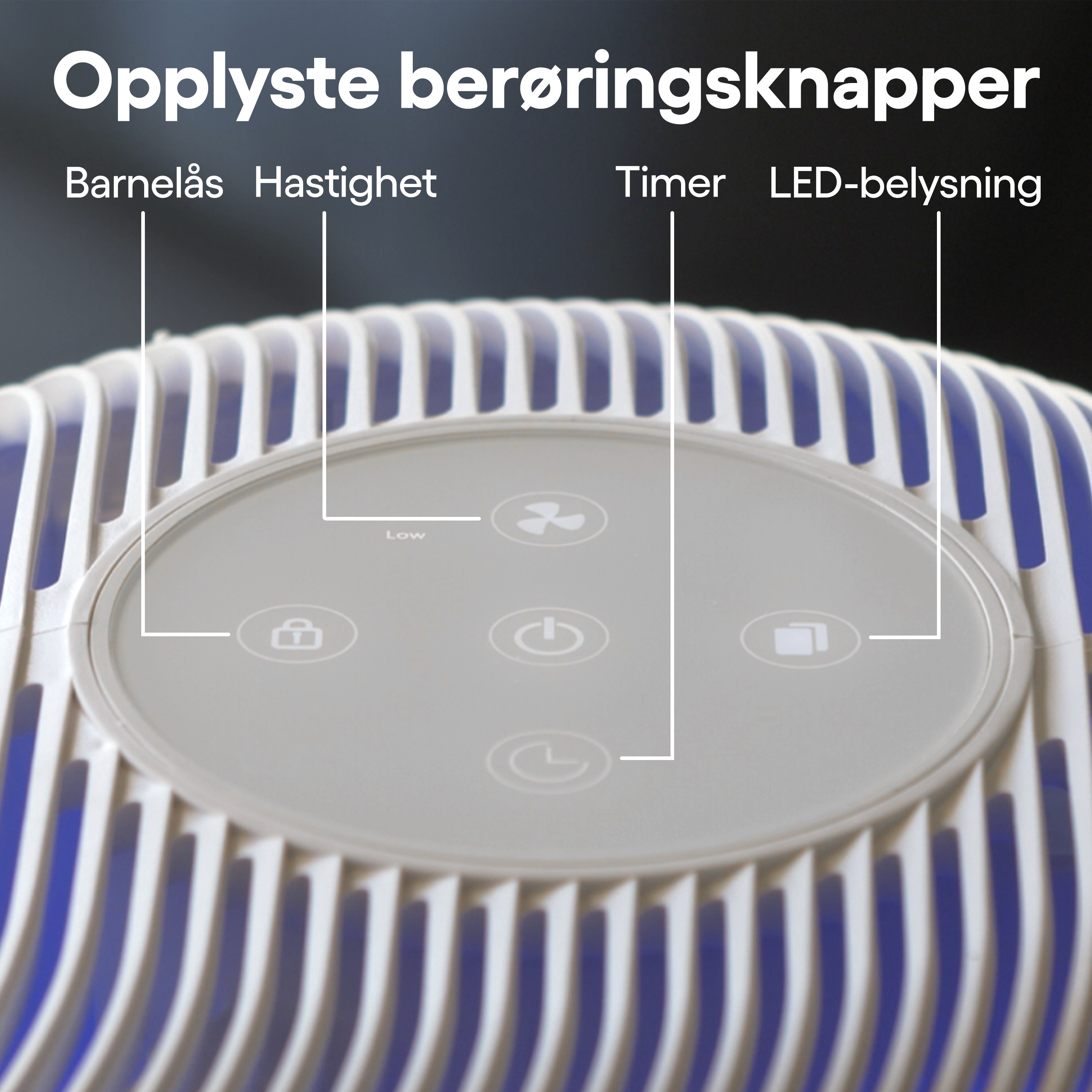 Cleverio Air Purifier Appstyrt luftrenser