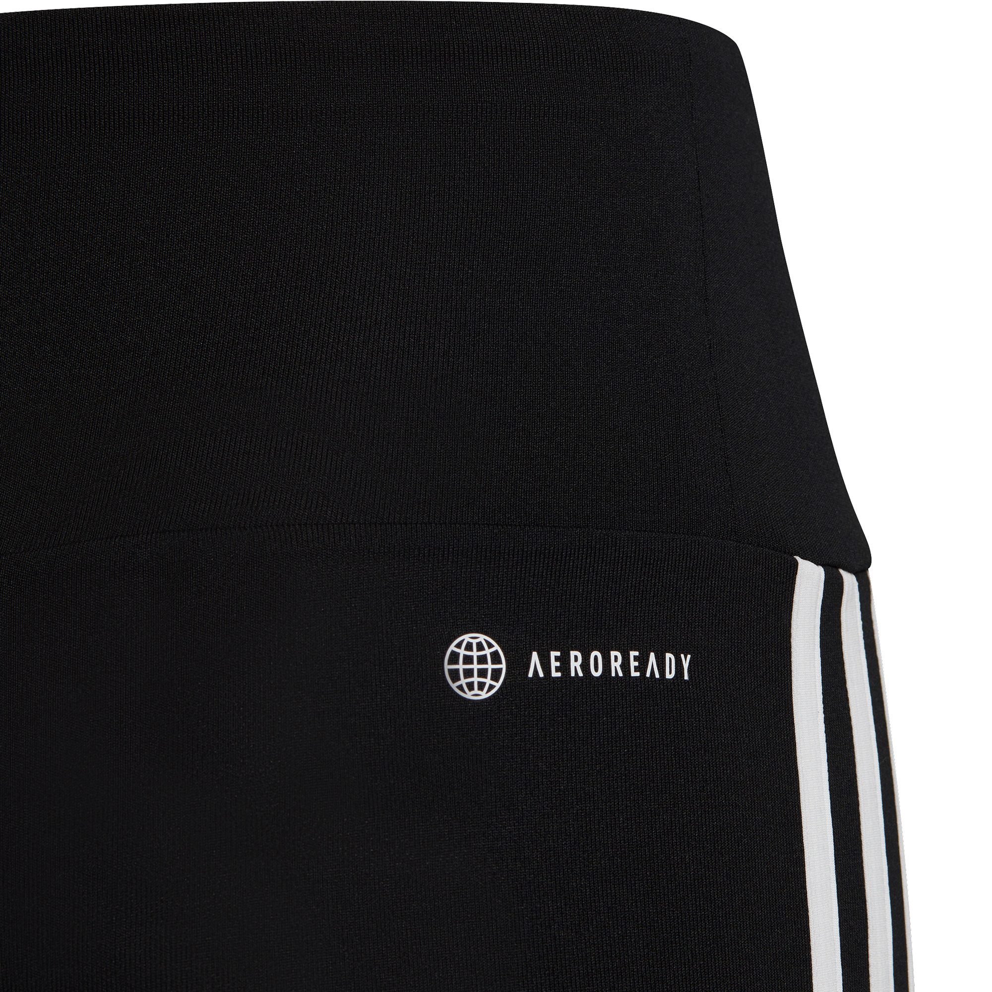 adidas Train Essentials 3-Streifen High-Waisted Tights Mädchen schwarz