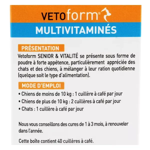 Vetoform Pó Oral para Cães Idosos 100g