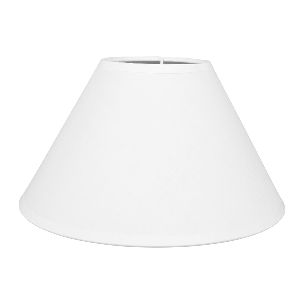 Abat-jour rond blanc 25x15cm