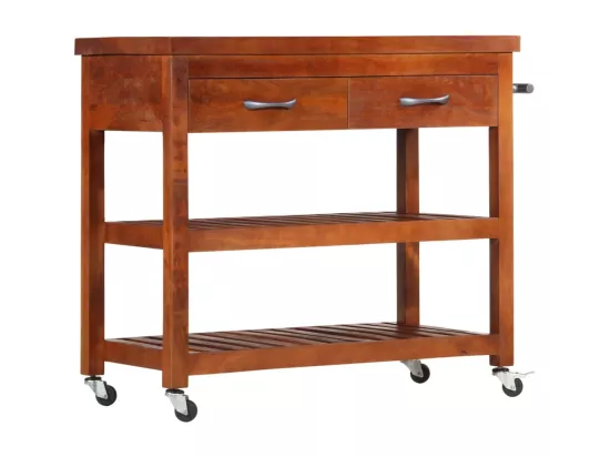 Chariot de cuisine 100x48x89 cm Bois d'acacia massif