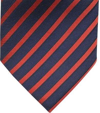Stropdas Zijde Navy Rood Streep F82-1 F82-1 Navy/red Stripe kopen