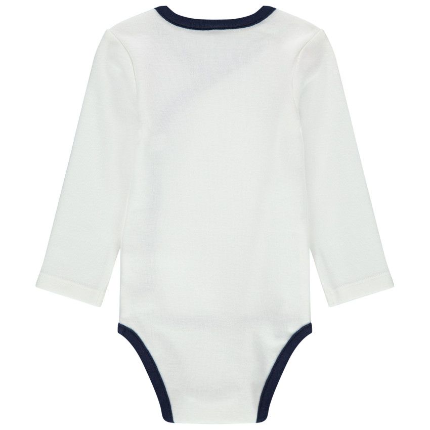 Body manches longues en coton print Mickey Disney - Ecru