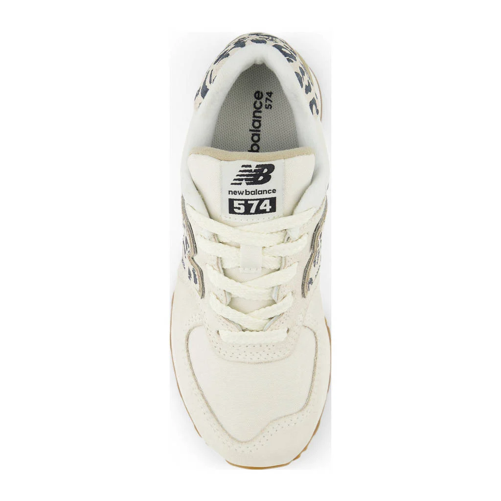 New Balance 574 V1 sneakers dierenprint offwhite/blauw