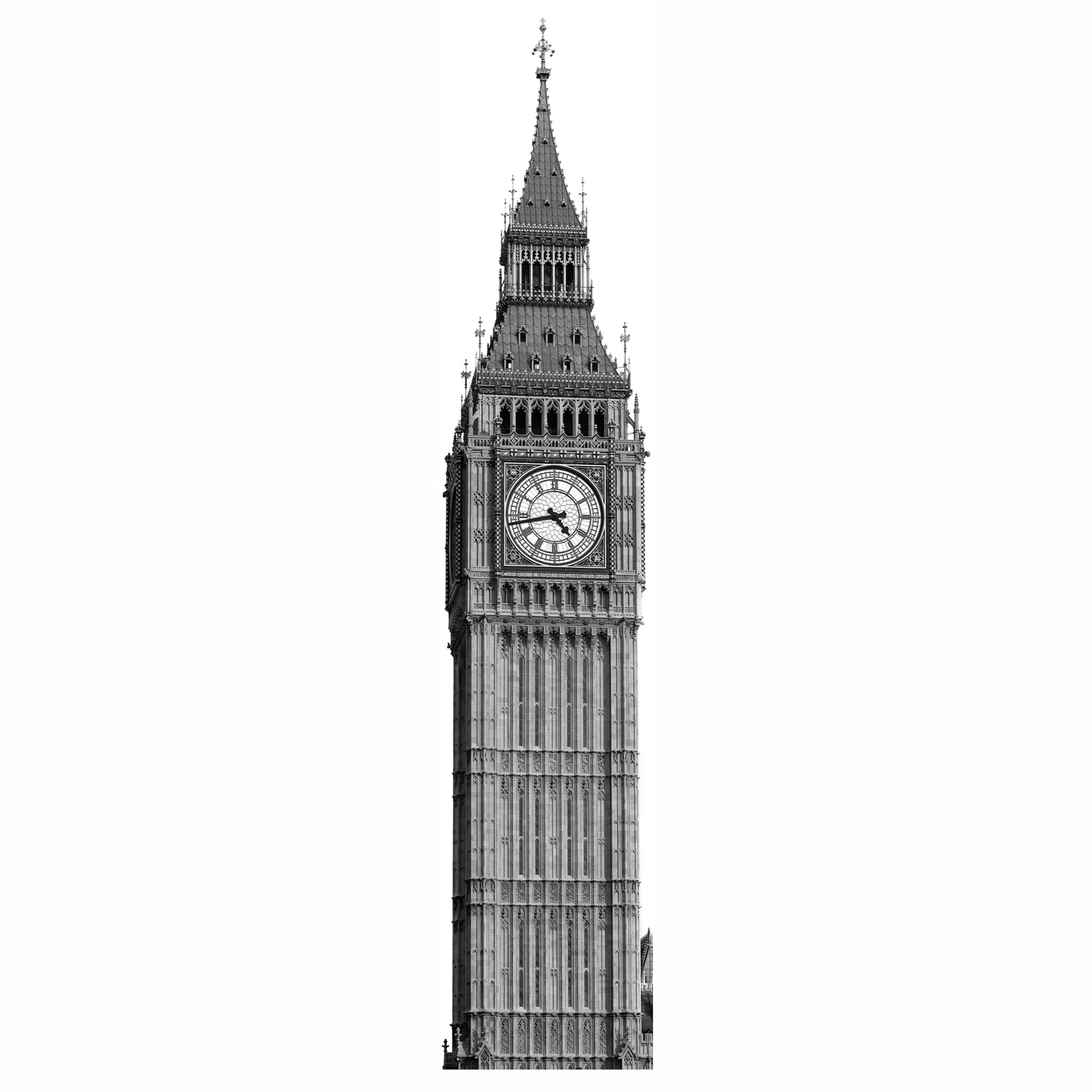 Vlies-Fototapete BIG BEN - 50x250 cm