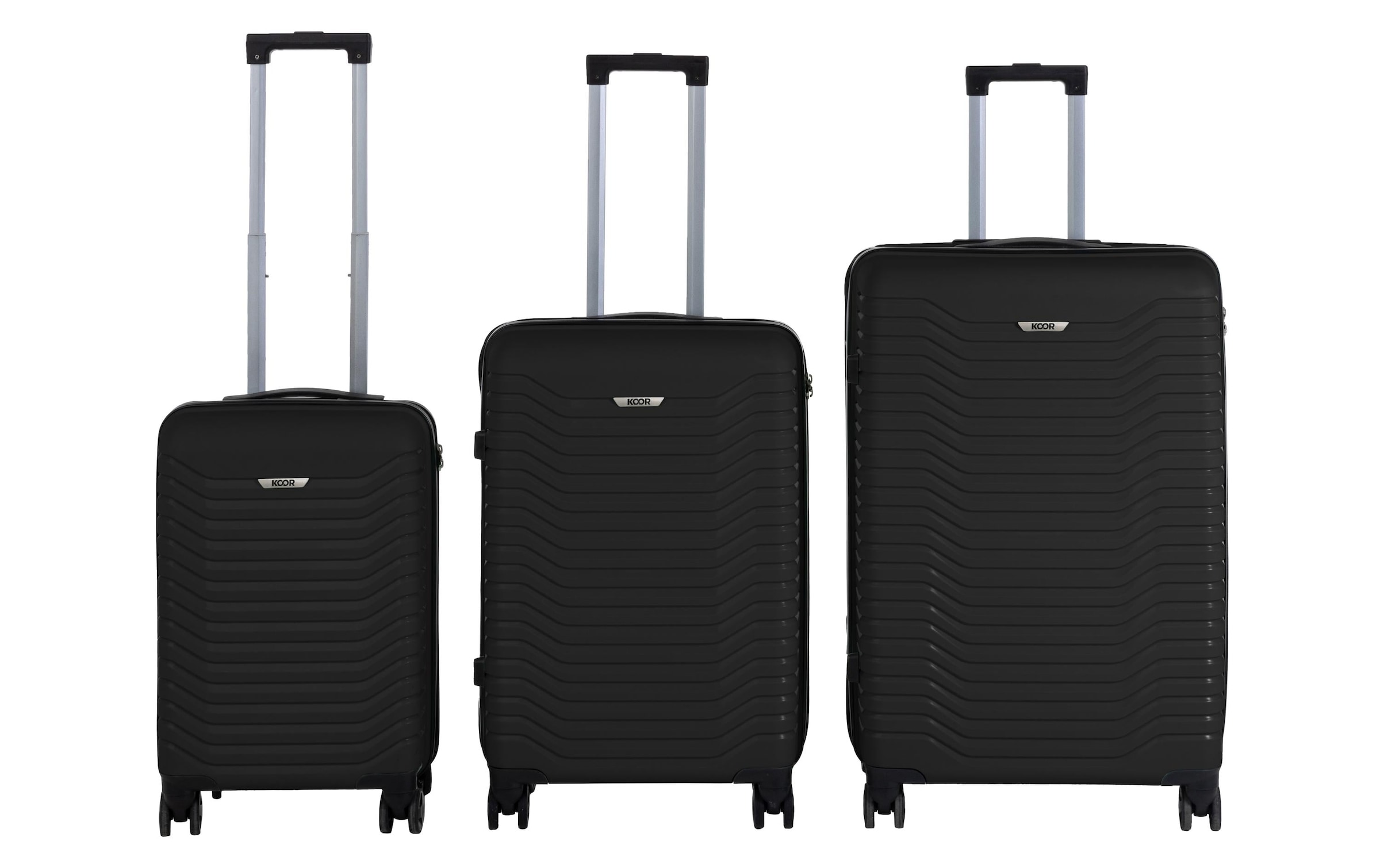 KOOR Koffer »Manila 3-teilig Schwarz« 40 l