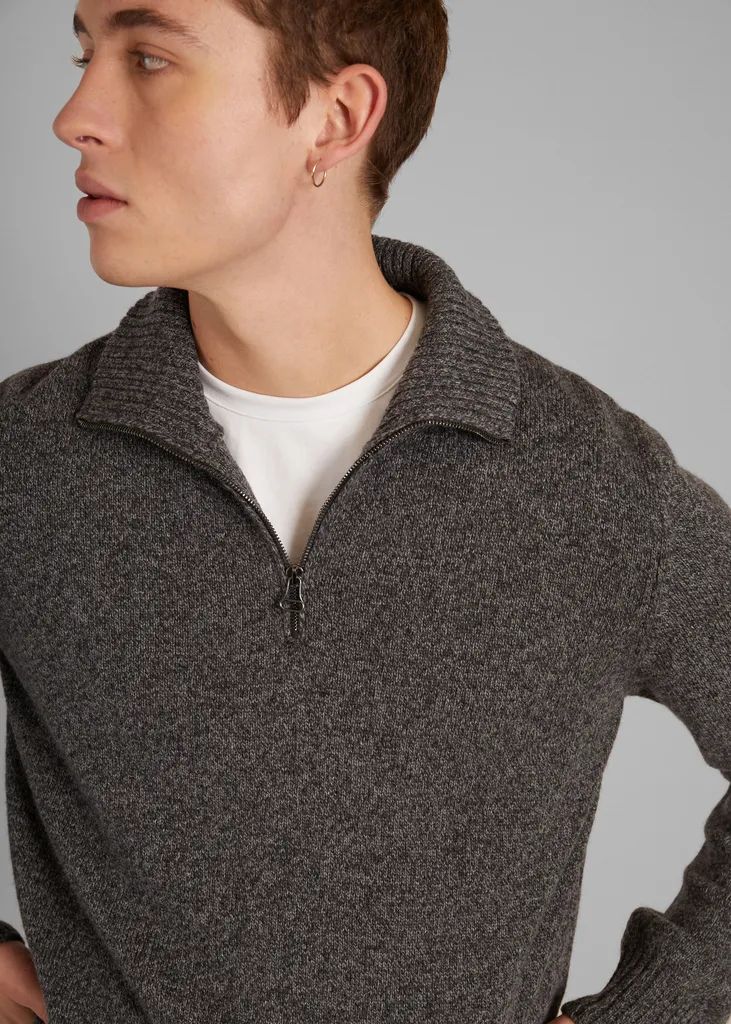 Pull col camionneur en laine recyclée L'Exception Paris