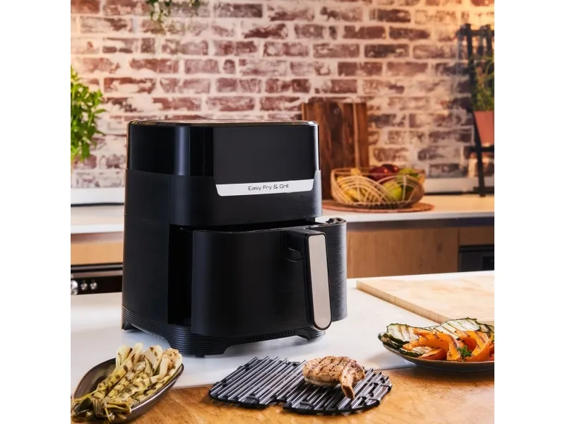 Tefal Easy Fry & Grill EY505815, Varmluftsteger, 4.2 L, 80 °C, 200 °C, 6 person(er), 60 min.