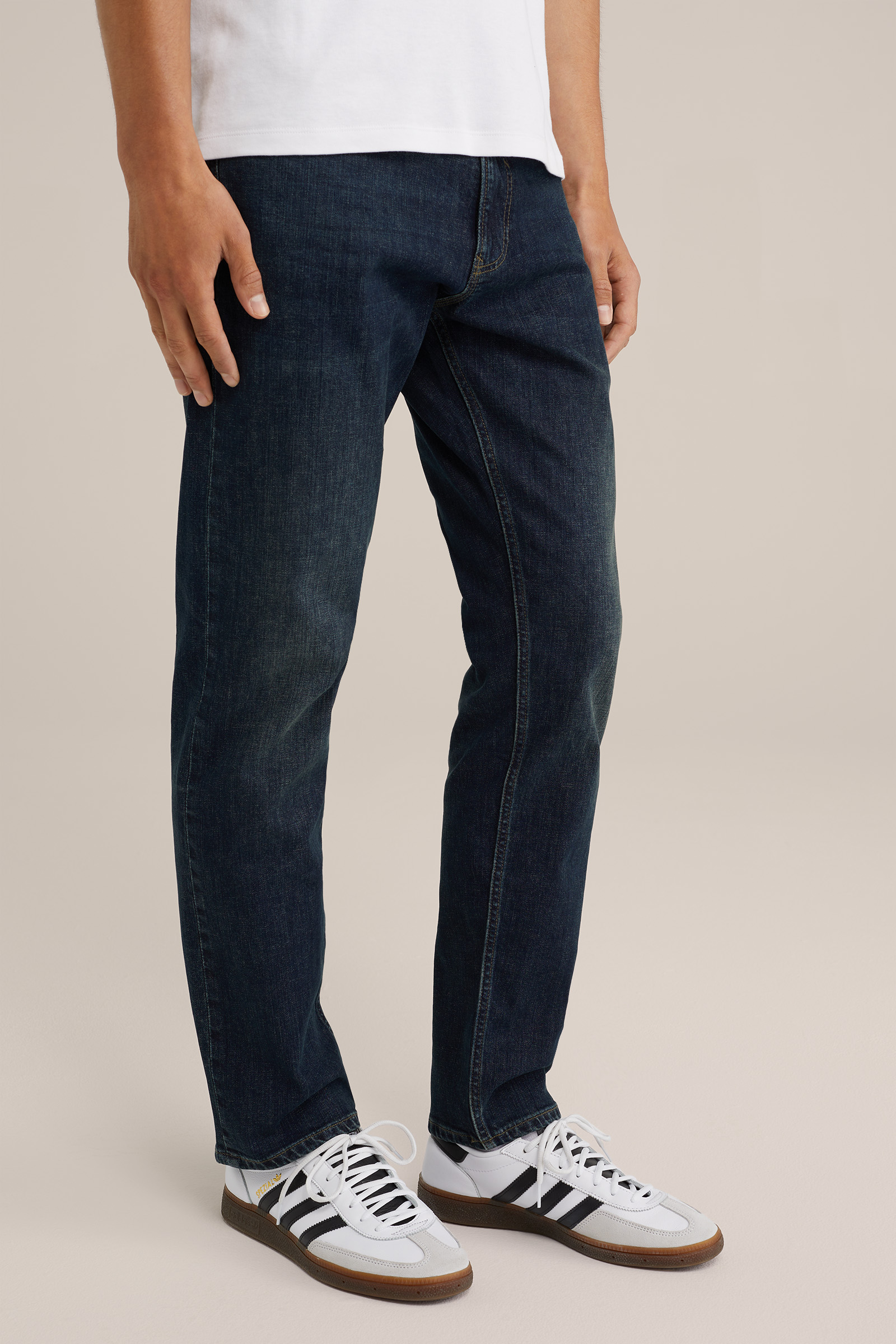 regular fit jeans met medium stretch Blue Ridge Donkerblauw