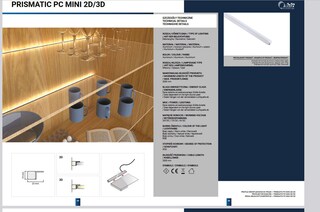 LED Beleuchtung 2er-Set Prismatic PC MINI 2PKT. - Zubehör für Vitrine Novena