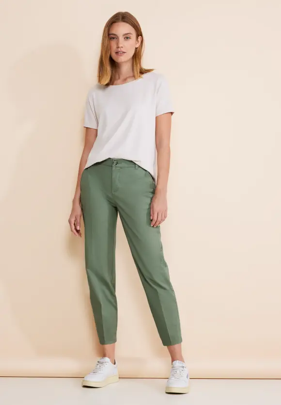 Casual Fit Chinohose - dry salvia green