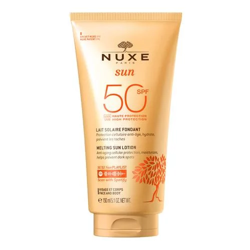 Sun Lait Solaire Fondant Haute Protection SPF50 visage et corps - Nuxe - 150ml