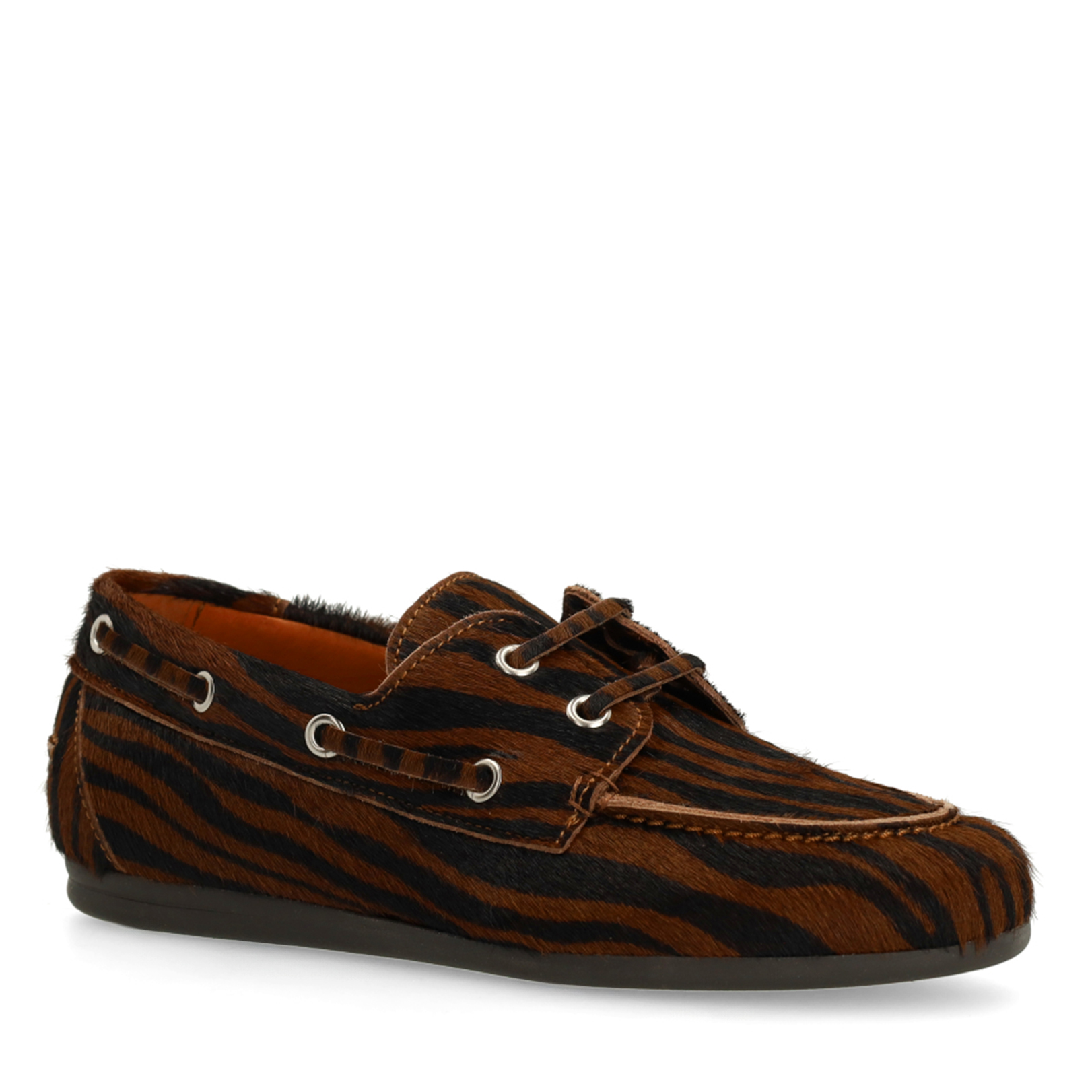 Zebra bootschoenen met pony hair