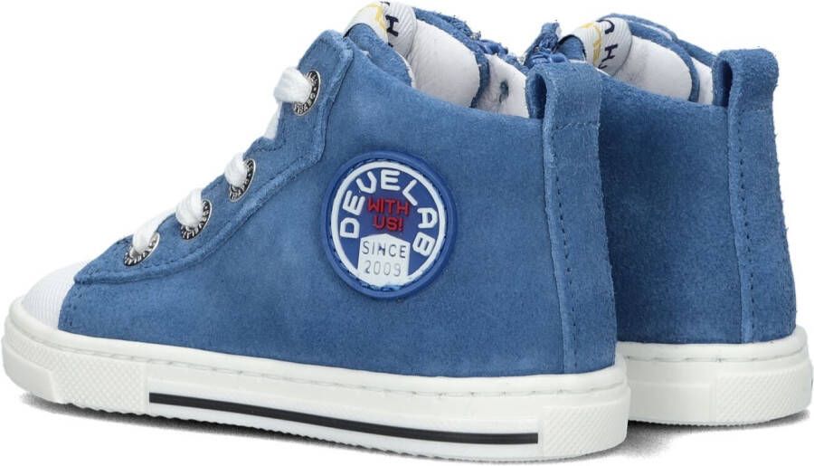 Develab 45005 623 Blue Suede Sneakers hoge sneakers