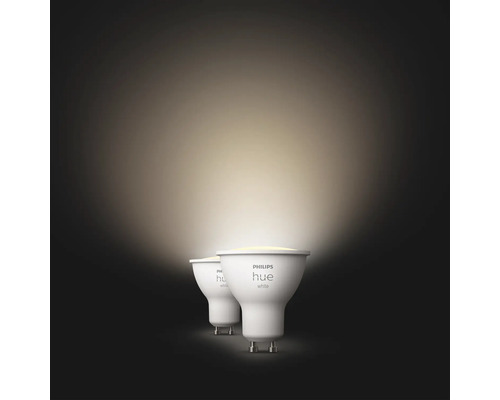 Philips Hue W Spot dimbaar GU10/4,2W wit 2 stuks