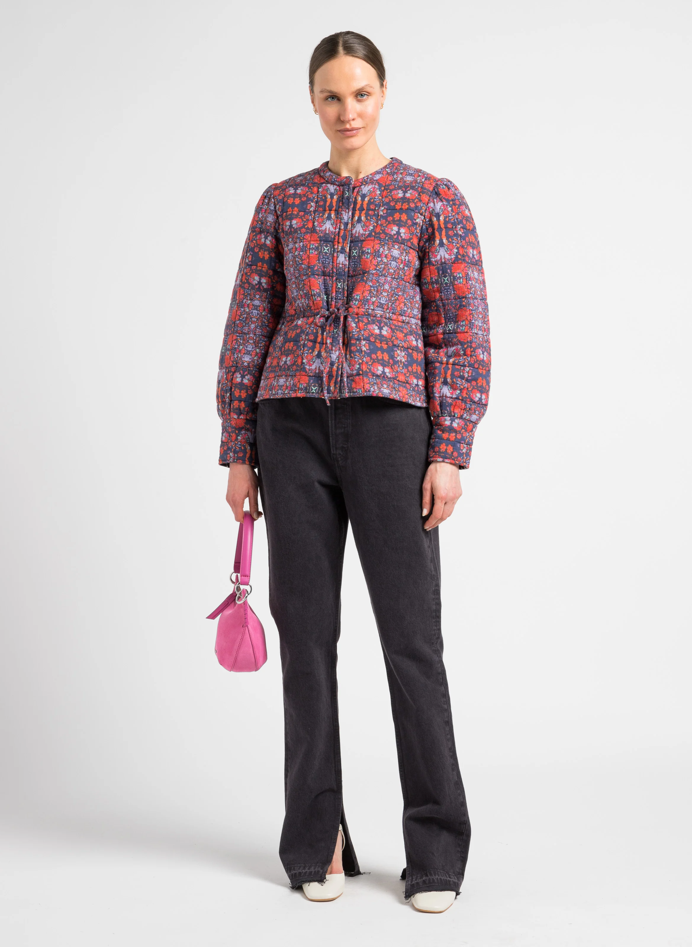 70S HIGH RISE - Jean droit taille haute en coton| Noir