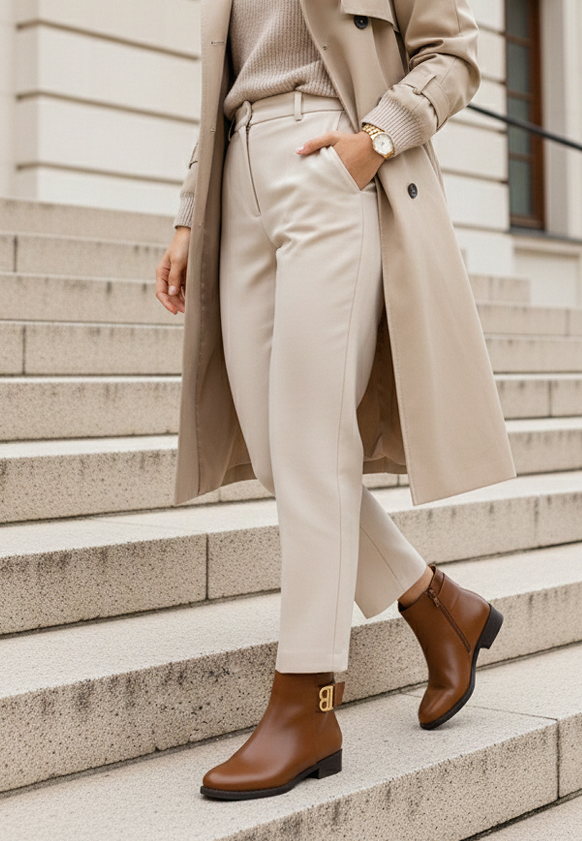 Bottines femme chameau Biensa