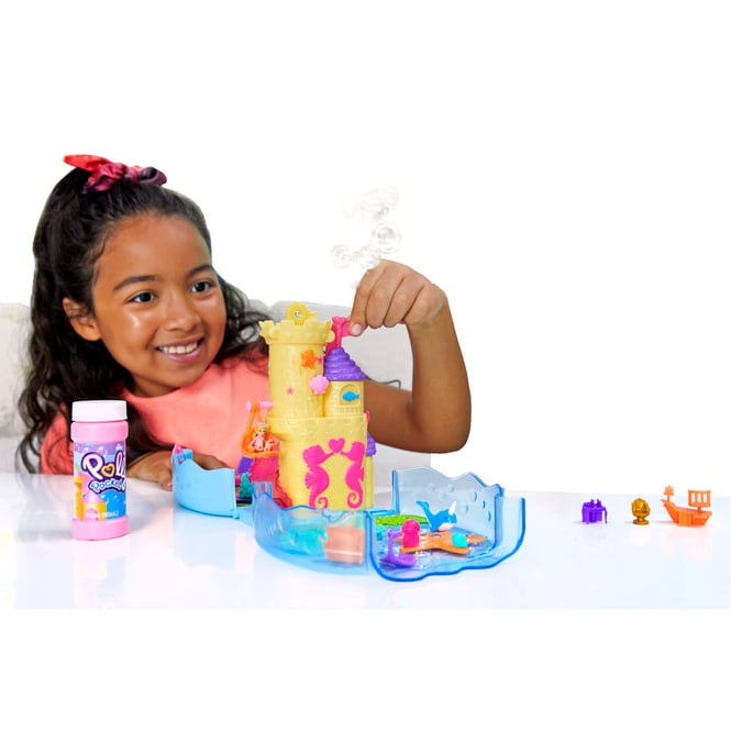 Polly Pocket - Seifenblasen Aquarium mit Unterwasserthema