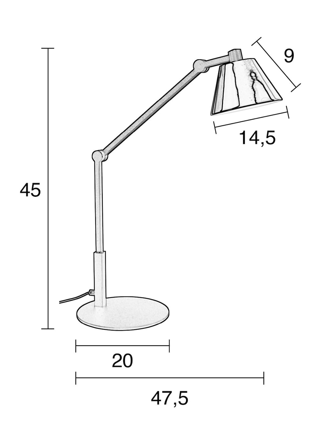 zuiver LED Tischlampe LUB 45 cm