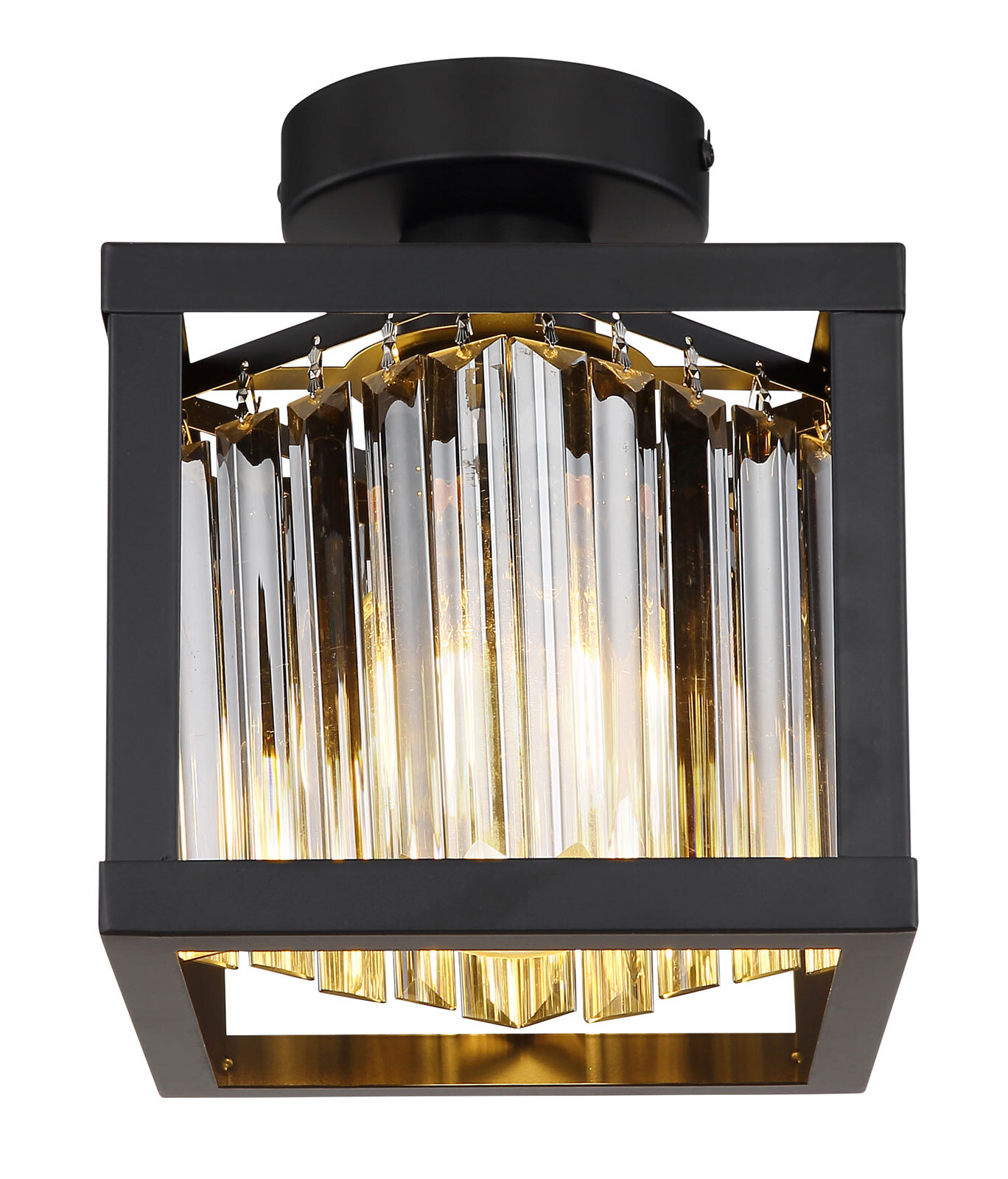 GLOBO Retrofit Deckenlampe Mathilde 17x21 cm schwarz