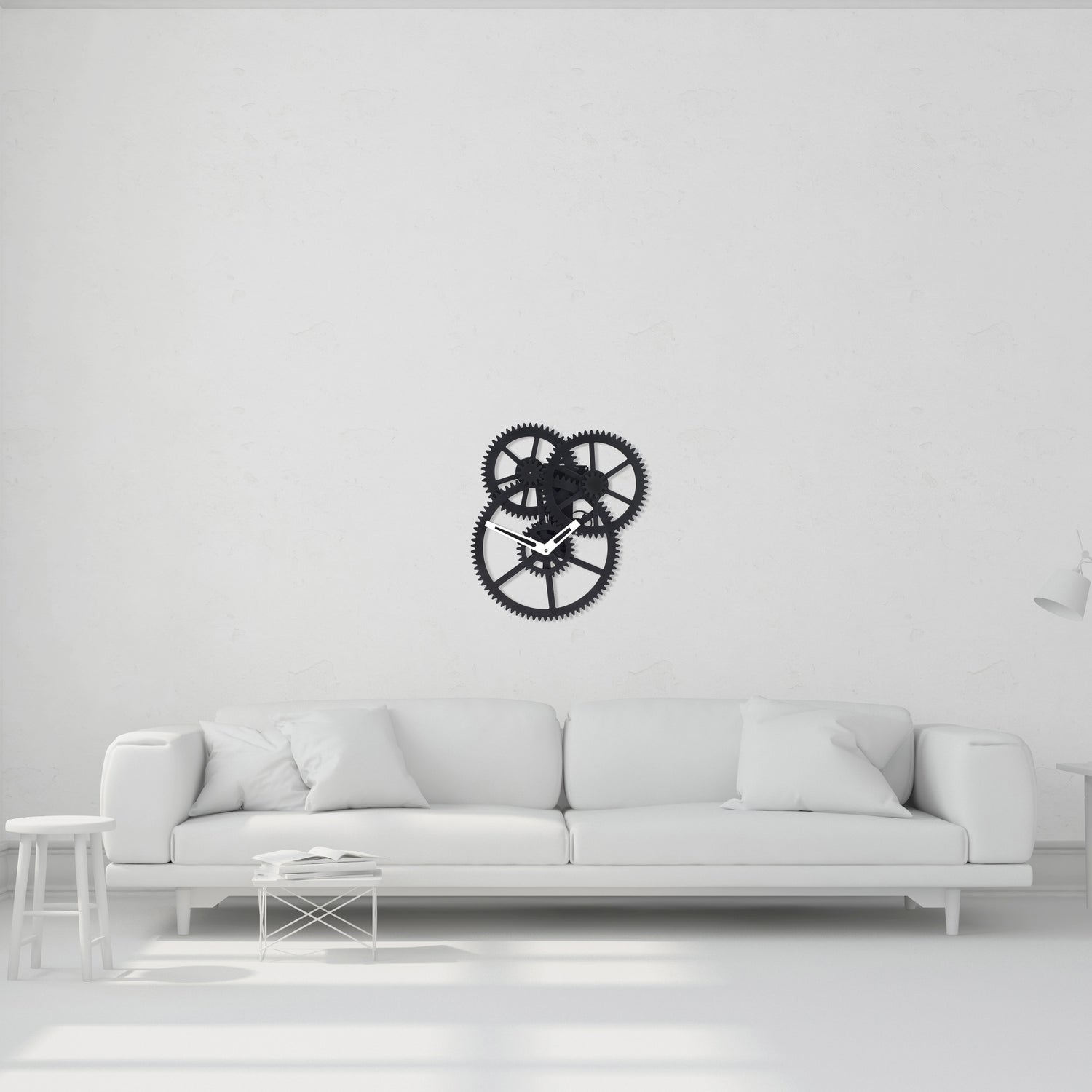 Triple Gear Wall Clock