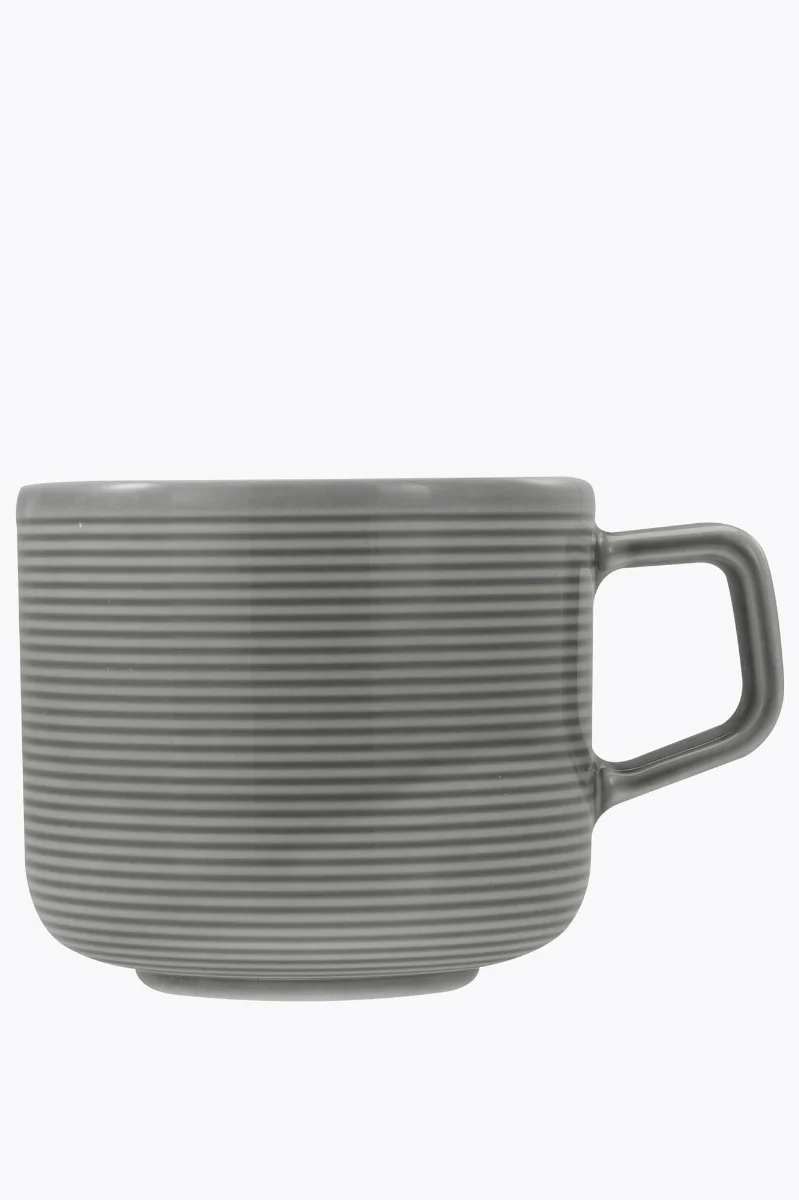 CreaTable Session Cappuccinotasse Grau mit Untertasse