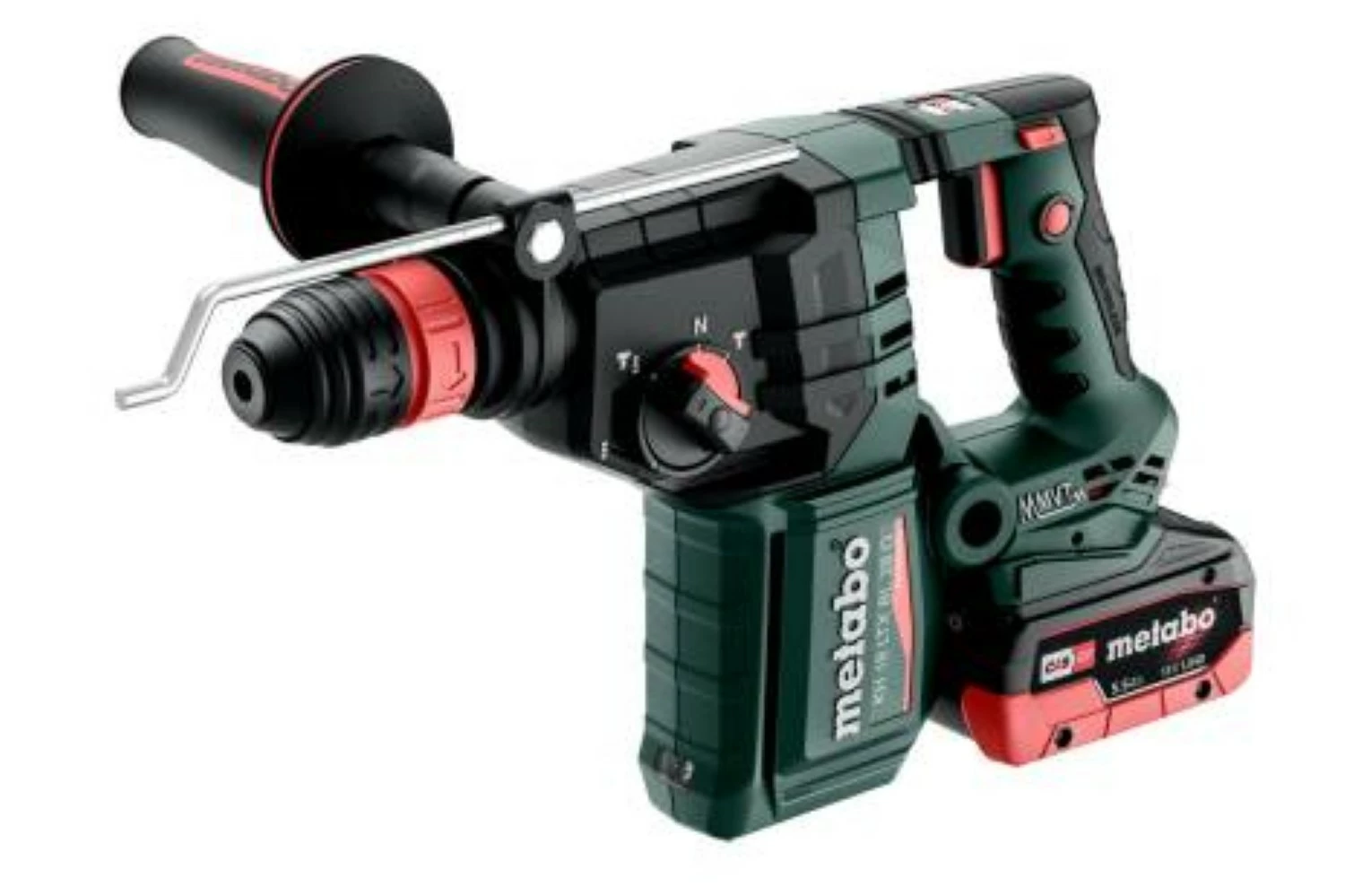 Metabo KH 18 LTX BL 28 Q 18V Li-ion Accu combihamer set (2x5.5Ah LiHD accu) in Metabox