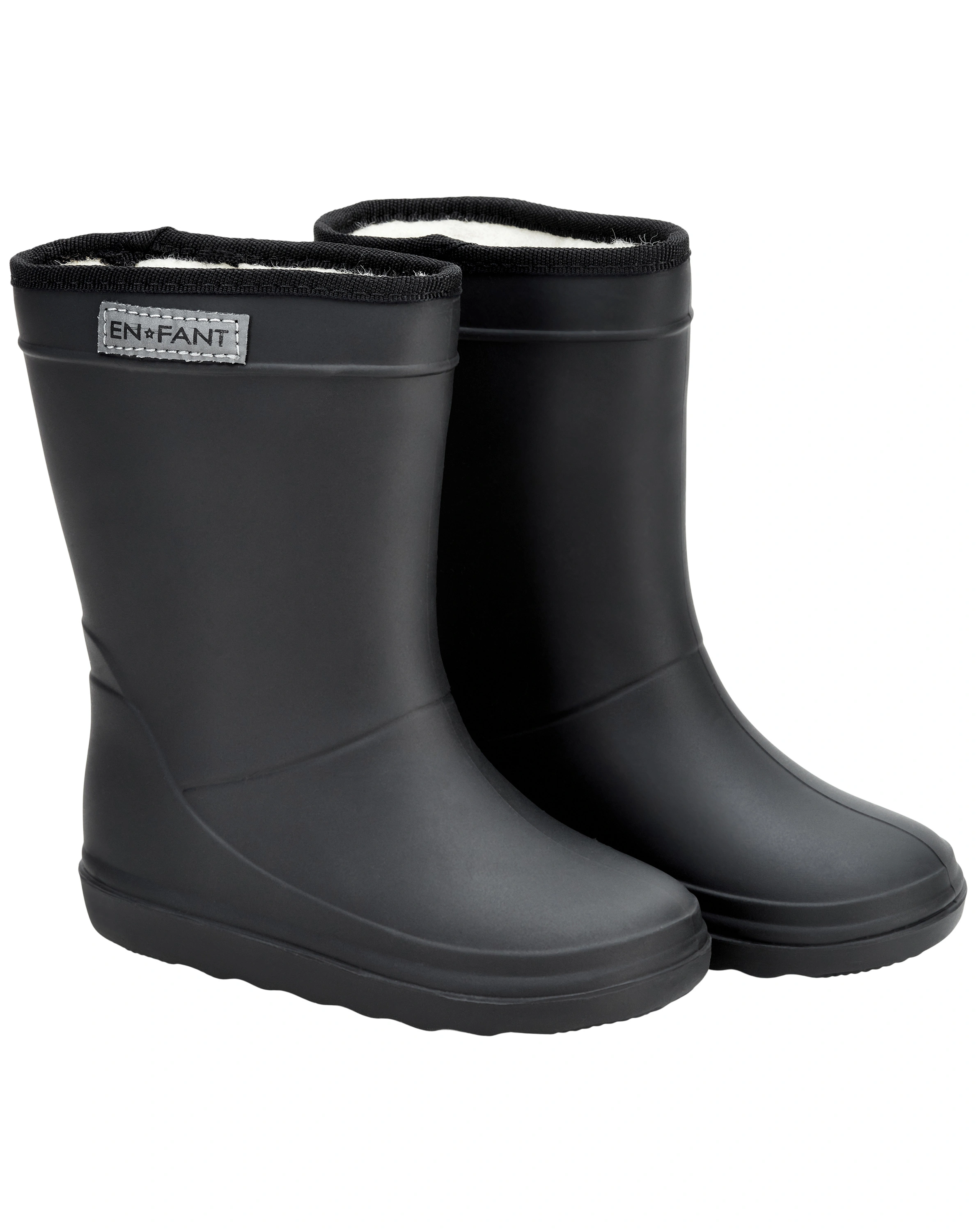 Gummistiefel SOLID gefüttert in schwarz