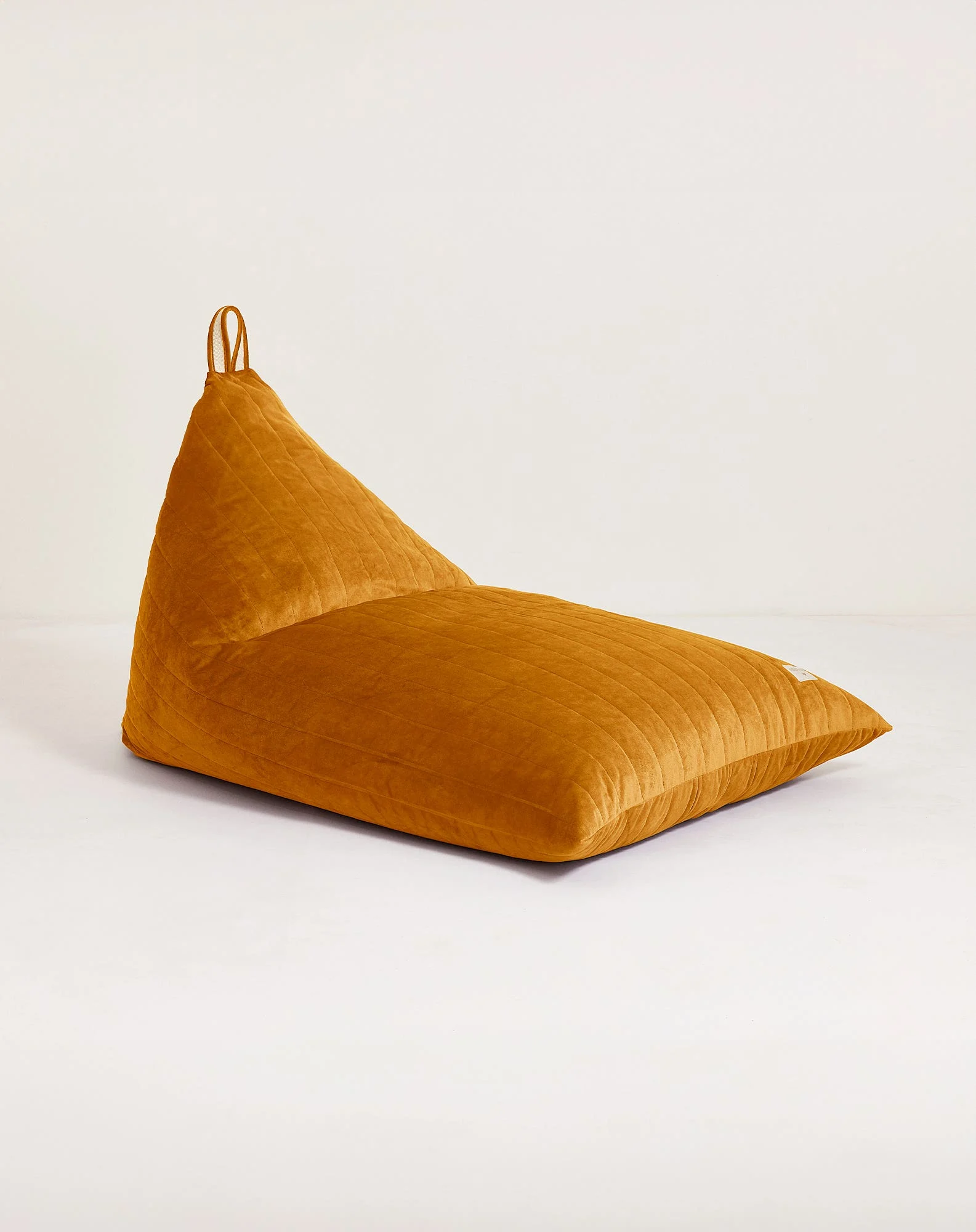 Pouf essaouira - taille enfant - eco-velours | Jaune