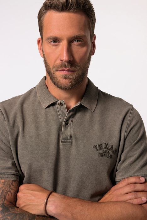 JP 1880 Poloshirt, Halbarm, Piqué, Vintage Look, bis 8 XL