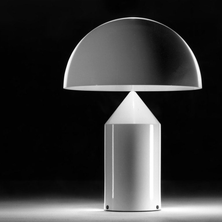 Oluce Atollo tafellamp H70 satijn goud