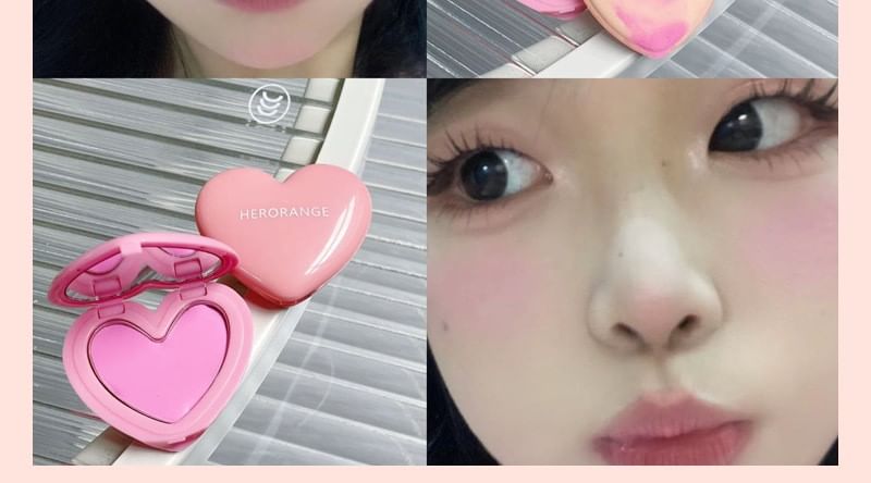 HERORANGE - Heart Flower Micro Ripple Cheek Blusher - 3 kleuren