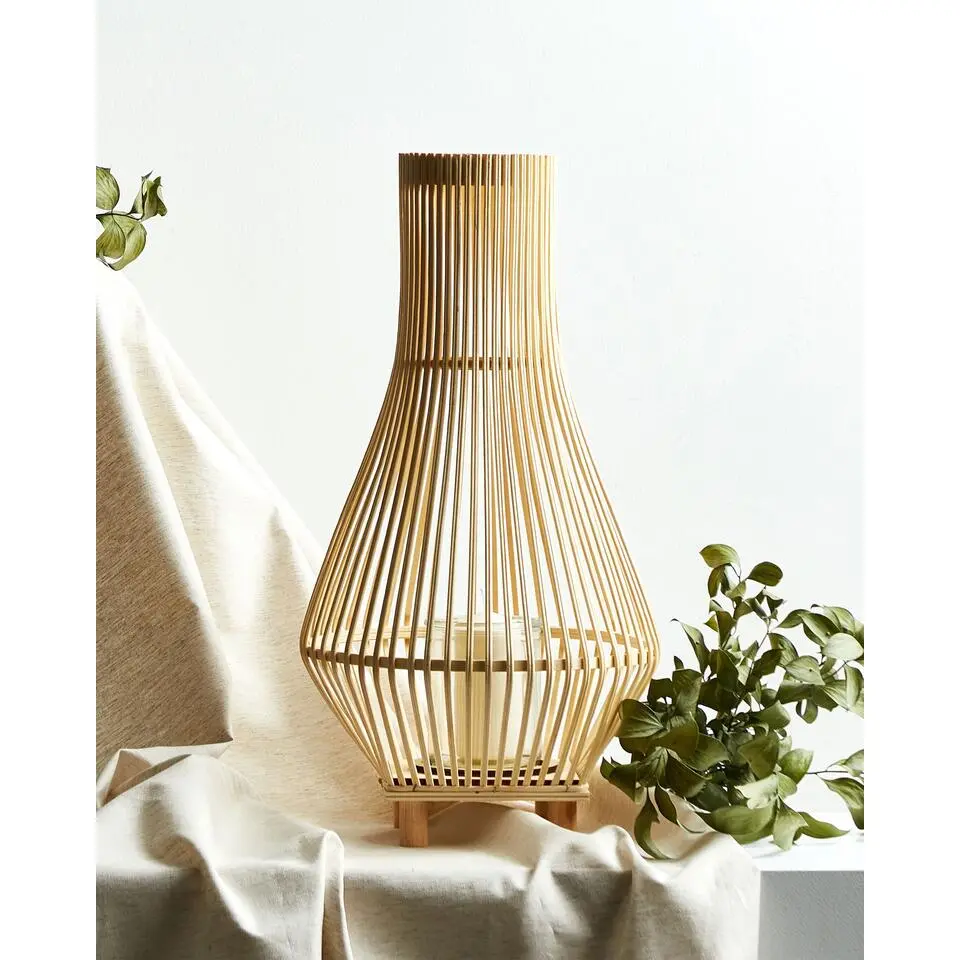 LEYTE - Lantaarn - Lichthout - 58 cm - Wilgenhout