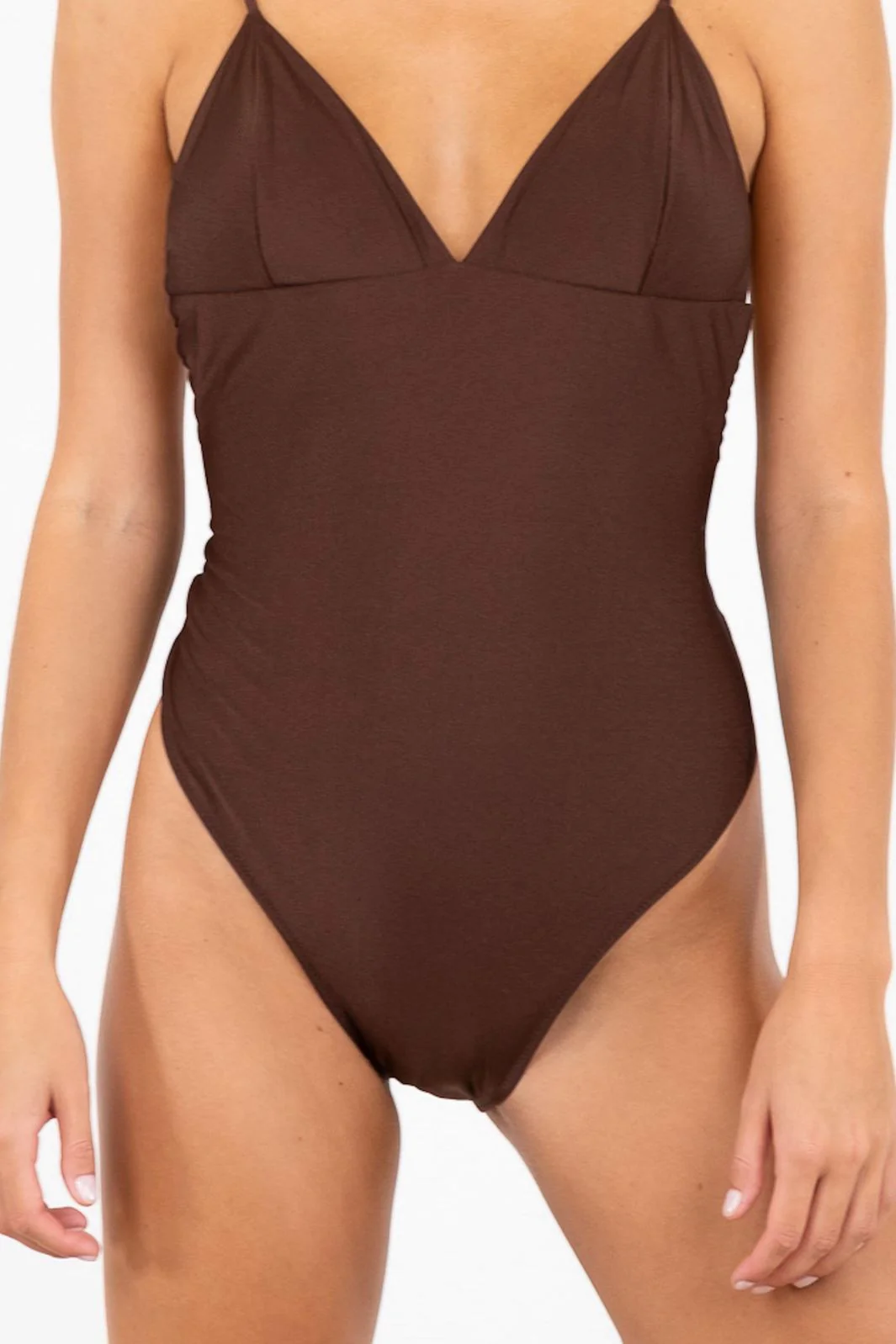 Neo Noir Skin Shell Swimsuit brown