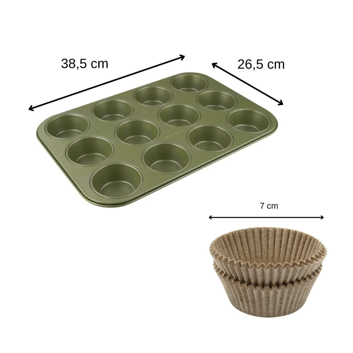 Ensemble 2 pièces spécial muffins éco friendly Zenker