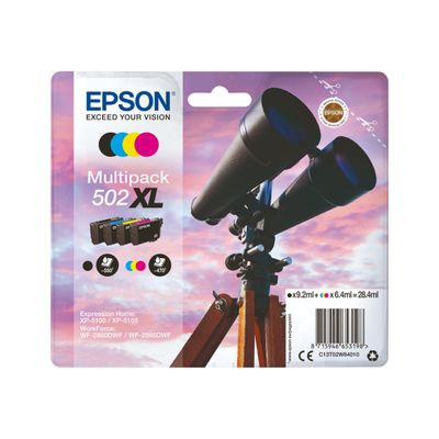 Epson 502XL Jumelles - pack de 4 - noir, cyan, magenta, jaune - cartouche d'encre originale