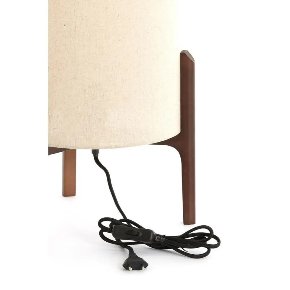 Tafellamp Litto - Donkerbruin - Ø28cm