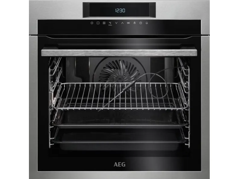 AEG 7000 SenseCook BPE642120M - Ovn - til indbygning - niche - bredde: 56 cm - dybde: 55 cm - højde: 59 cm - med selv-rengøring - Klasse A  - rustfrit stål