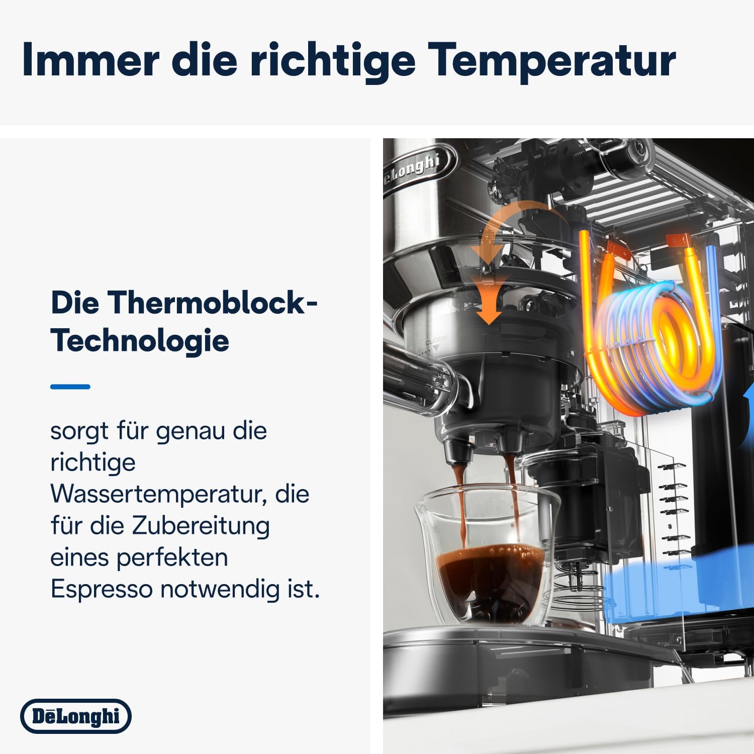 De'Longhi Dedica Arte EC 885.BG, Espresso Siebträgermaschine, Espressomaschine mit MyLatteArt Milchschaumdüse, kompaktes Design, 15 cm breit, 1 Liter Wassertank, E.S.E Pads geeignet, Beige