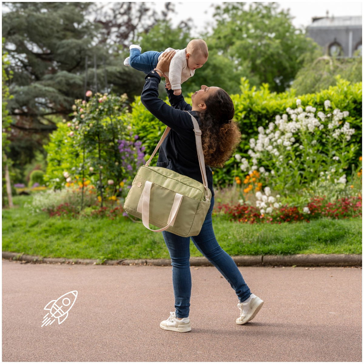 badabullebadabulle   Wickeltasche  Bowling olive